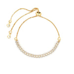 Baseline-Marquise Pull Bracelet-Bracelets-18k Gold Plated, Cubic Zirconia-Blue Ruby Jewellery-Vancouver Canada