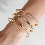 Baseline-Claw Pavé Cuff-Bracelets-Blue Ruby Jewellery-Vancouver Canada