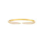 Claw Pavé Cuff 18k Gold Plated, Cubic Zirconia