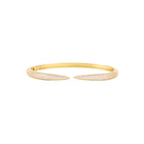 Claw Pavé Cuff 18k Gold Plated, Cubic Zirconia