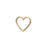 Baseline-Cut Out Heart Key Ring-Hair, Etc.-18k Gold Plated-Blue Ruby Jewellery-Vancouver Canada