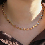 Baseline-Oval Mariner Link Necklace-Necklaces-Blue Ruby Jewellery-Vancouver Canada