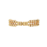 Ball CZ Tennis Bracelet 18k Gold Plated, Cubic Zirconia
