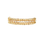 Ball CZ Tennis Bracelet 18k Gold Plated, Cubic Zirconia