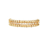 Ball CZ Tennis Bracelet 18k Gold Plated, Cubic Zirconia