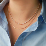 Teardrop CZ Tennis Necklace