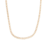 Teardrop CZ Tennis Necklace