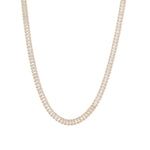 Baguette CZ Necklace | 4mm 18k Gold Plated