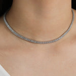 Baseline-Baguette CZ Necklace | 4mm-Necklaces-Blue Ruby Jewellery-Vancouver Canada