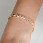 Baseline-Half Tennis Disc Bracelet-Bracelets-Blue Ruby Jewellery-Vancouver Canada