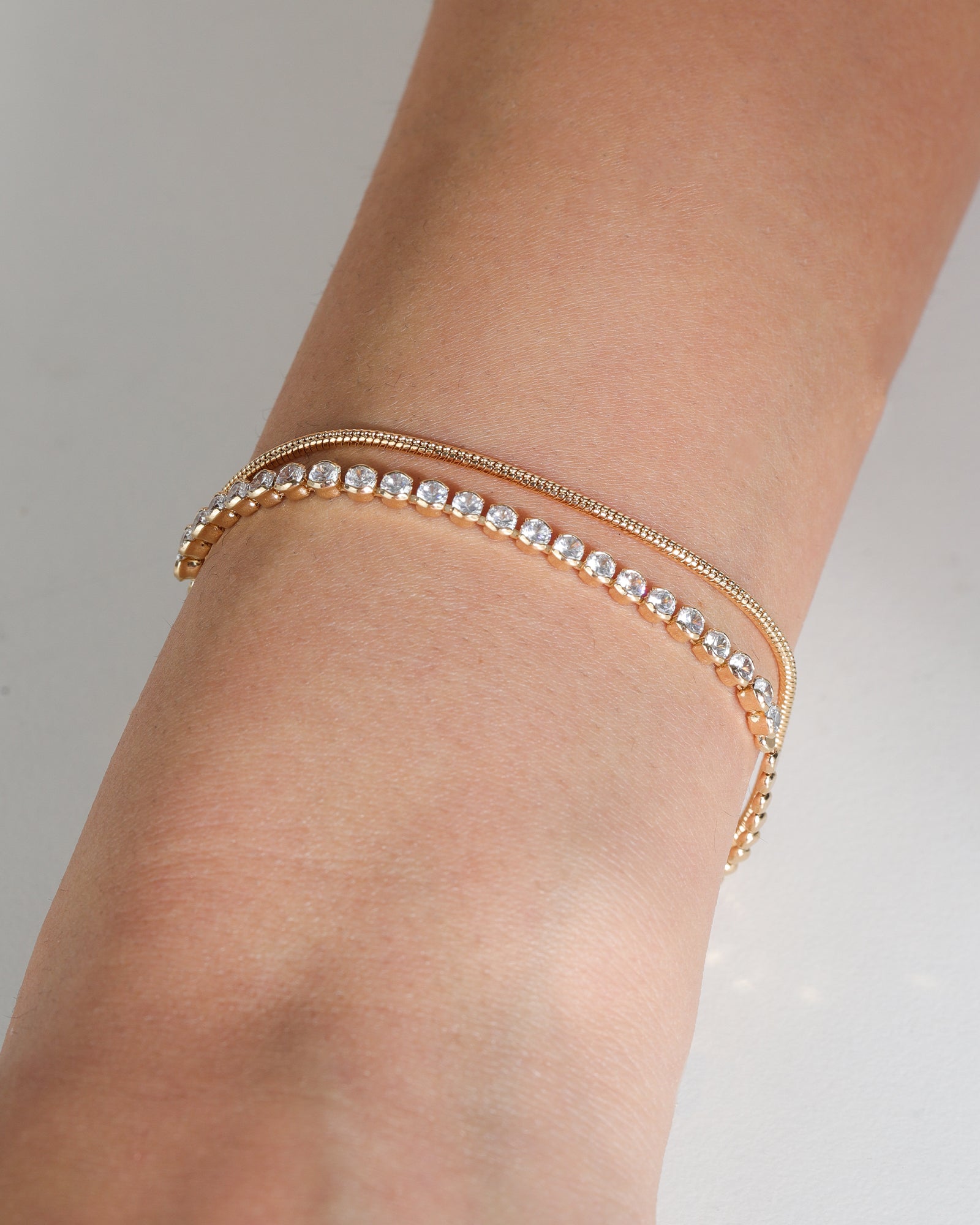 Baseline-Half Tennis Disc Bracelet-Bracelets-Blue Ruby Jewellery-Vancouver Canada