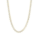 Tennis Bezel CZ Necklace | 4mm 18k Gold Plated, Cubic Zirconia