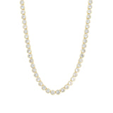 Tennis Bezel CZ Necklace | 4mm 18k Gold Plated, Cubic Zirconia