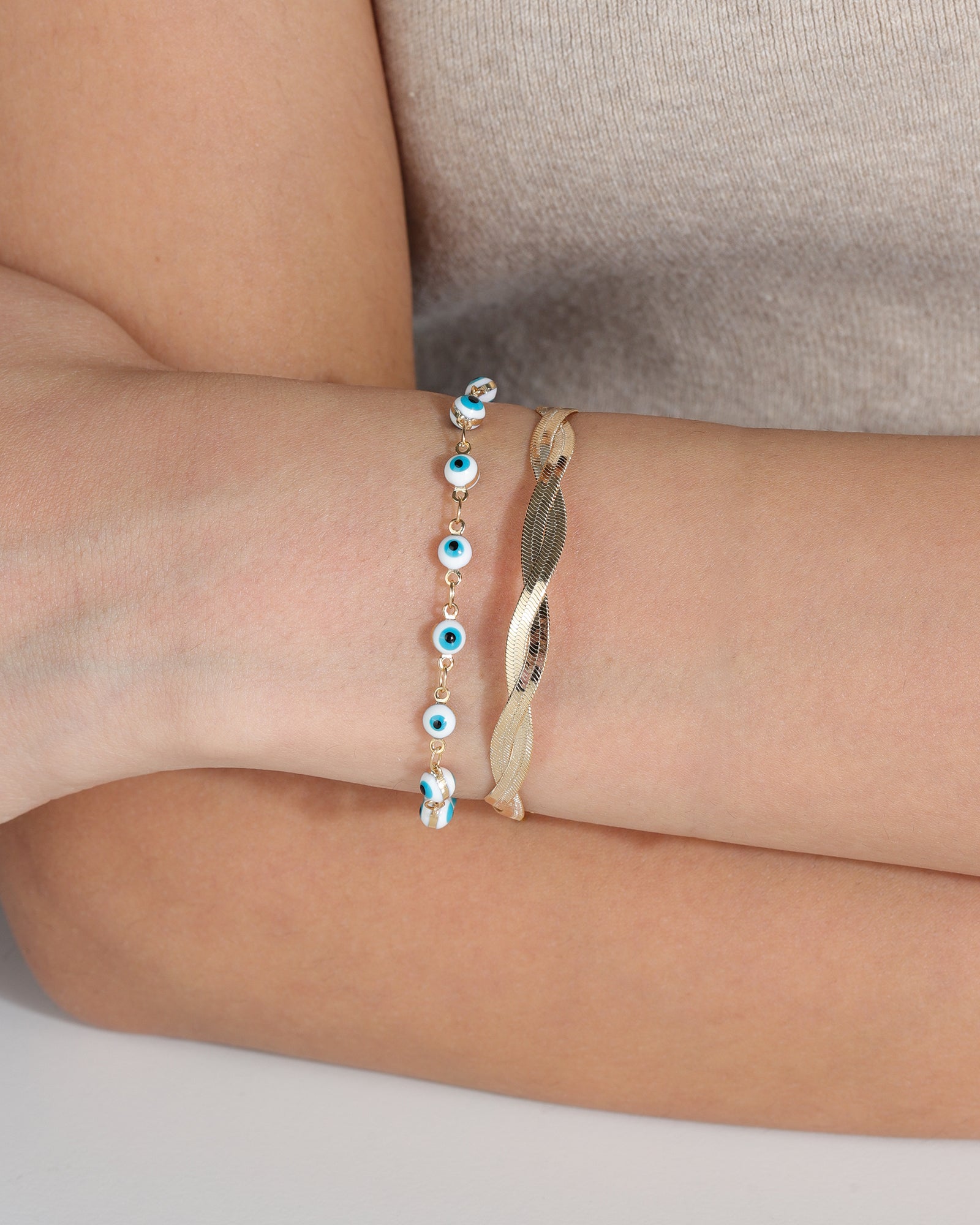 Baseline-Evil Eye Multi Bracelet-Bracelets-Blue Ruby Jewellery-Vancouver Canada