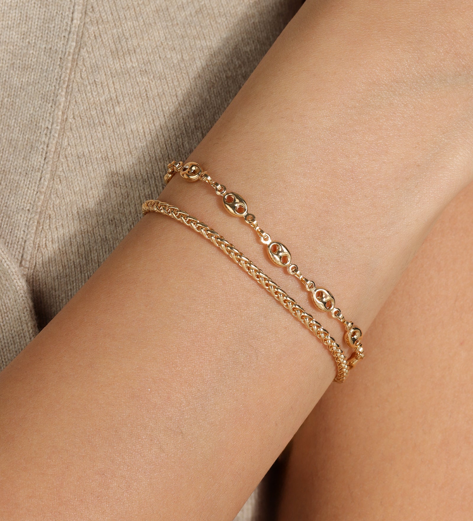 Mariner Bracelet | 2mm 18k Gold Plated