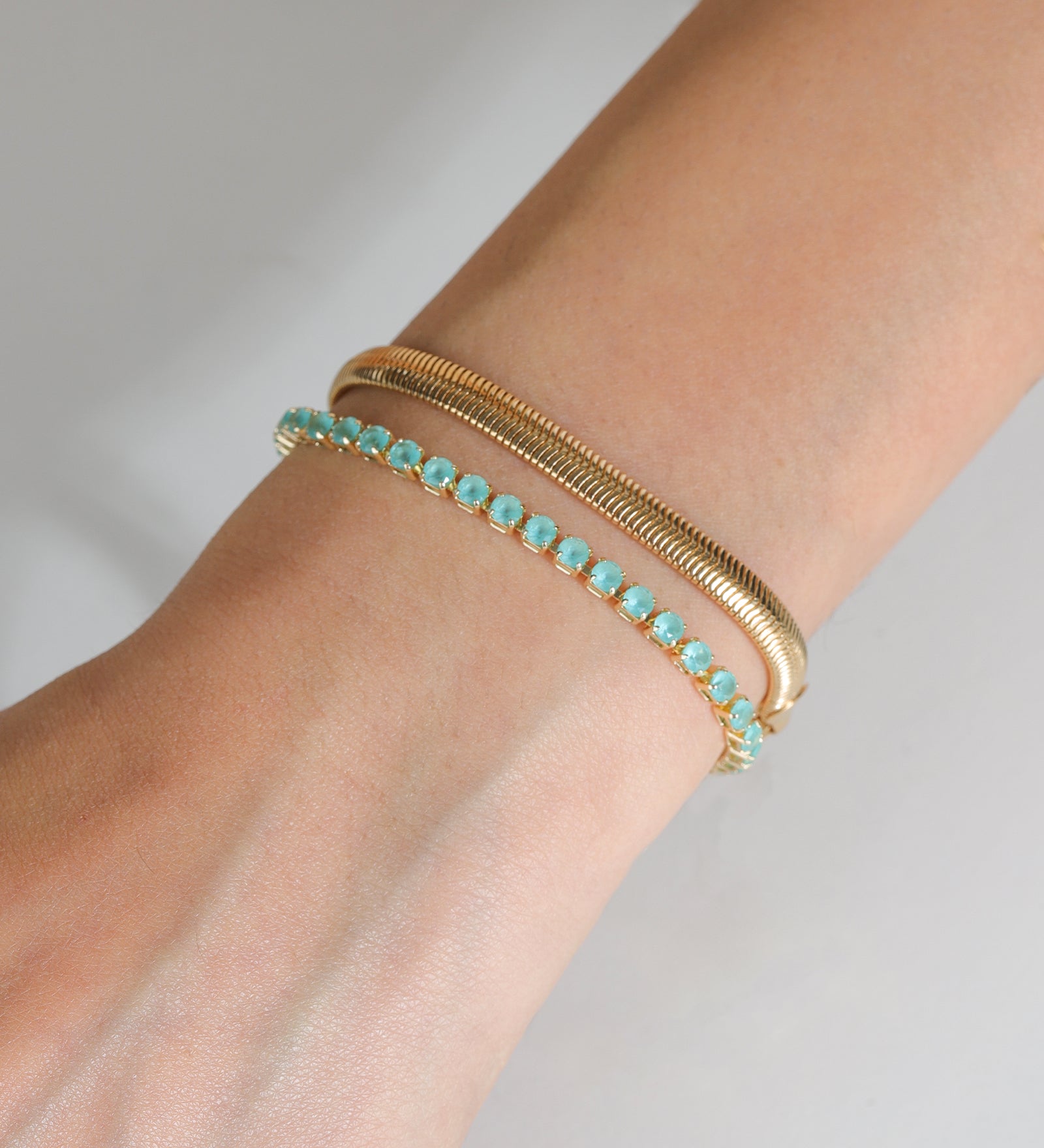 Baseline-Flat Snake Bracelet | 5mm-Bracelets-Blue Ruby Jewellery-Vancouver Canada