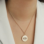 Baseline-Evil Eye Pavé Charm-Necklaces-Blue Ruby Jewellery-Vancouver Canada