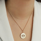 Baseline-Evil Eye Pavé Charm-Necklaces-Blue Ruby Jewellery-Vancouver Canada