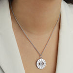 Baseline-Evil Eye Pavé Charm-Necklaces-Blue Ruby Jewellery-Vancouver Canada