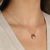 Baseline-Medium Teardrop Box Chain Necklace-Necklaces-Blue Ruby Jewellery-Vancouver Canada