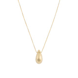 Medium Teardrop Box Chain Necklace 18k Gold Plated