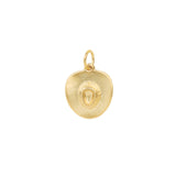 Cowboy Hat Charm 18k Gold Plated