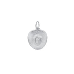 Cowboy Hat Charm Rhodium Plated