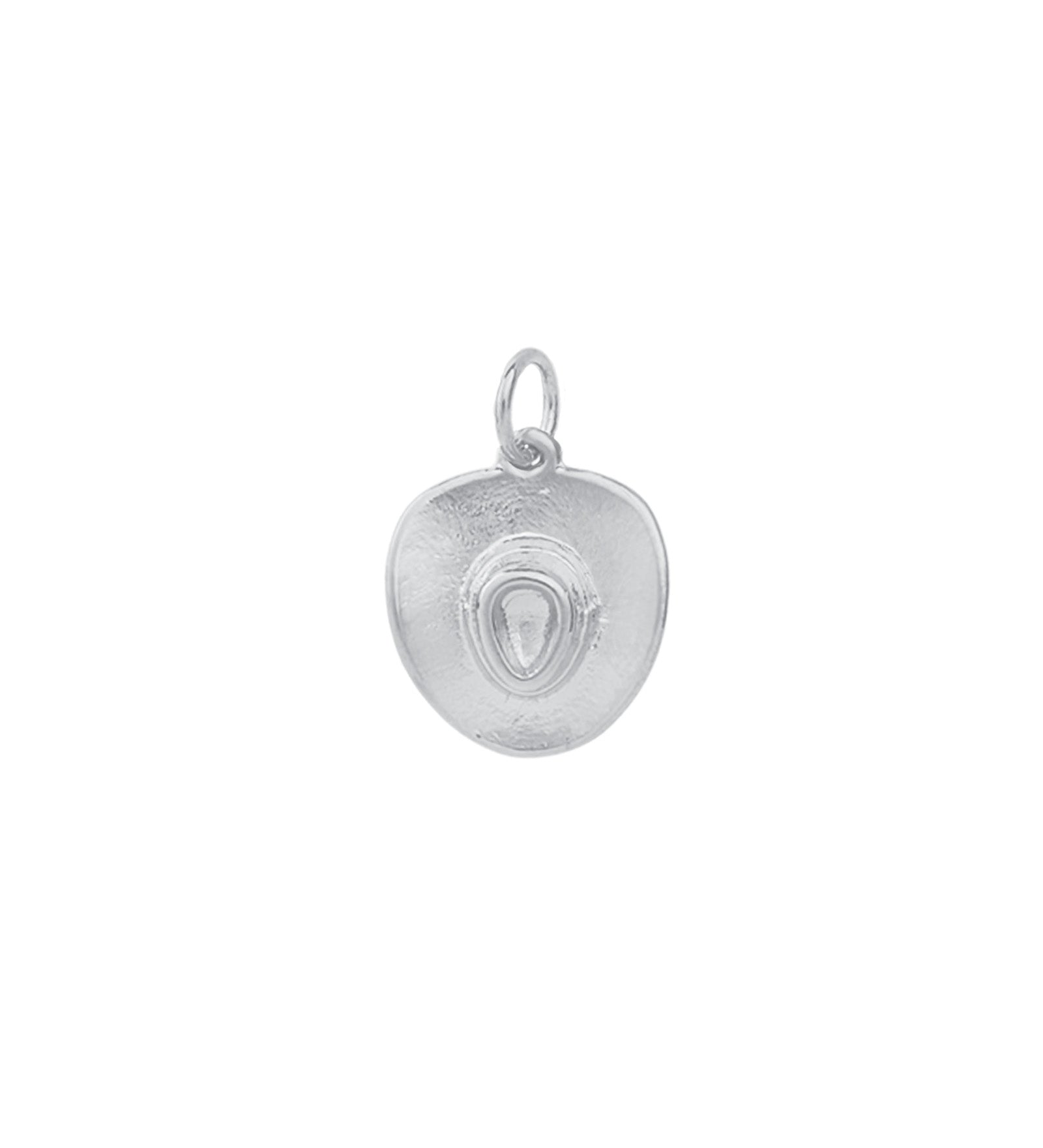 Cowboy Hat Charm Rhodium Plated