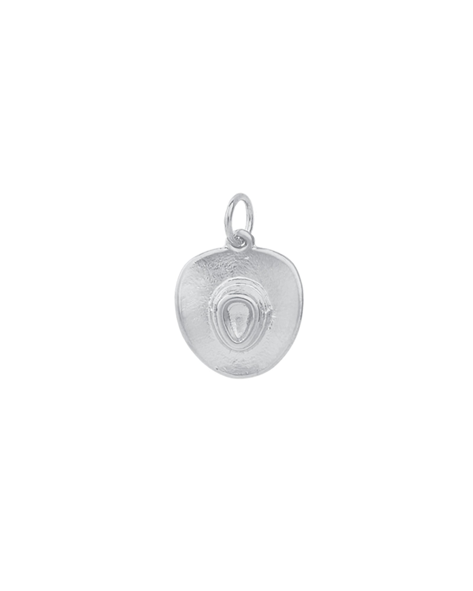 Cowboy Hat Charm Rhodium Plated