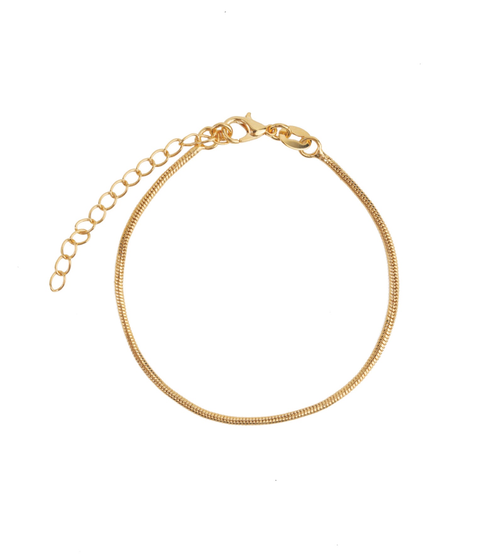Snake Chain Bracelet | 1.5mm 18k Gold Plated