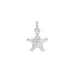 Star Tiny Charm Rhodium Plated