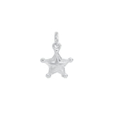 Star Tiny Charm Rhodium Plated
