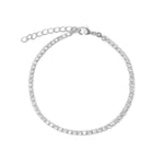Baseline-CZ 2mm Bracelet-Bracelets-Rhodium Plated, Cubic Zirconia-Blue Ruby Jewellery-Vancouver Canada