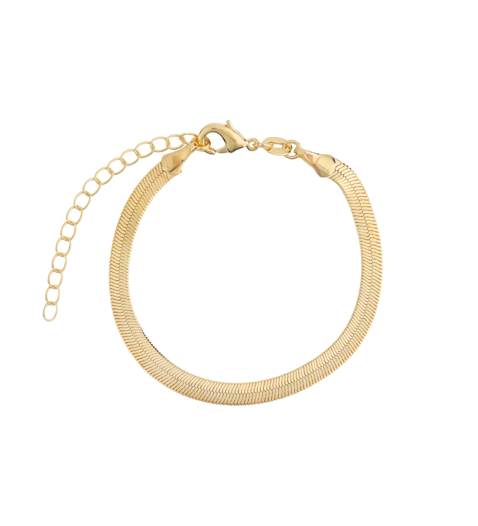 Herringbone Bracelet | 3.5mm 18k Gold Plated