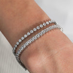 Baseline-Tennis CZ Bracelet | 3mm-Bracelets-Blue Ruby Jewellery-Vancouver Canada