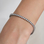 Baseline-Tennis 3 Prong CZ Bracelet | 4mm-Bracelets-Blue Ruby Jewellery-Vancouver Canada