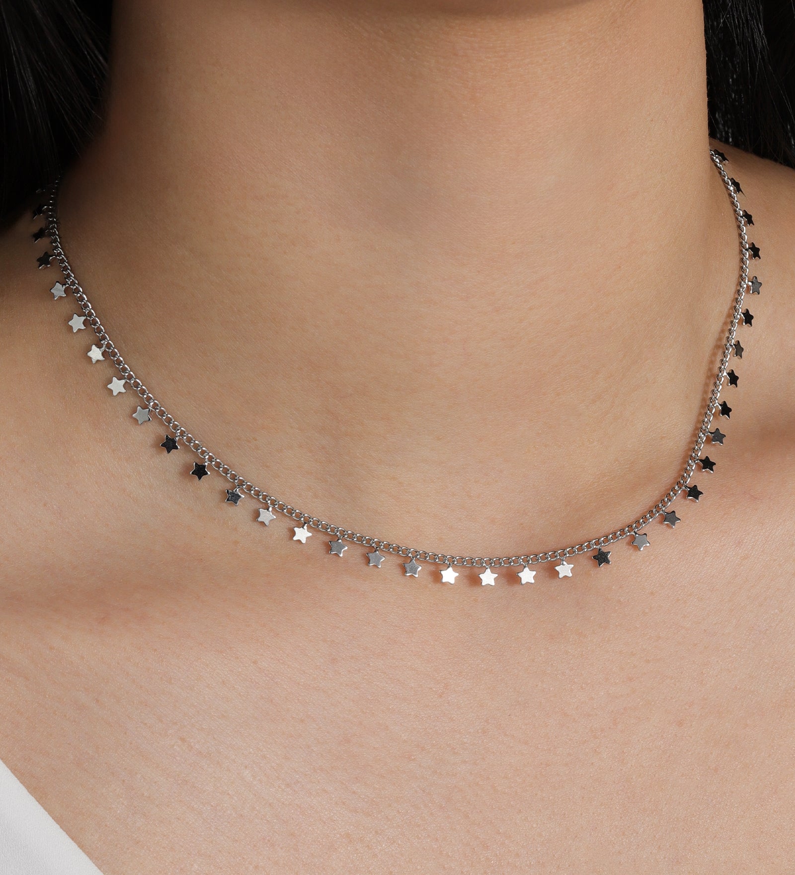 Baseline-Star Dangle Choker-Necklaces-Blue Ruby Jewellery-Vancouver Canada