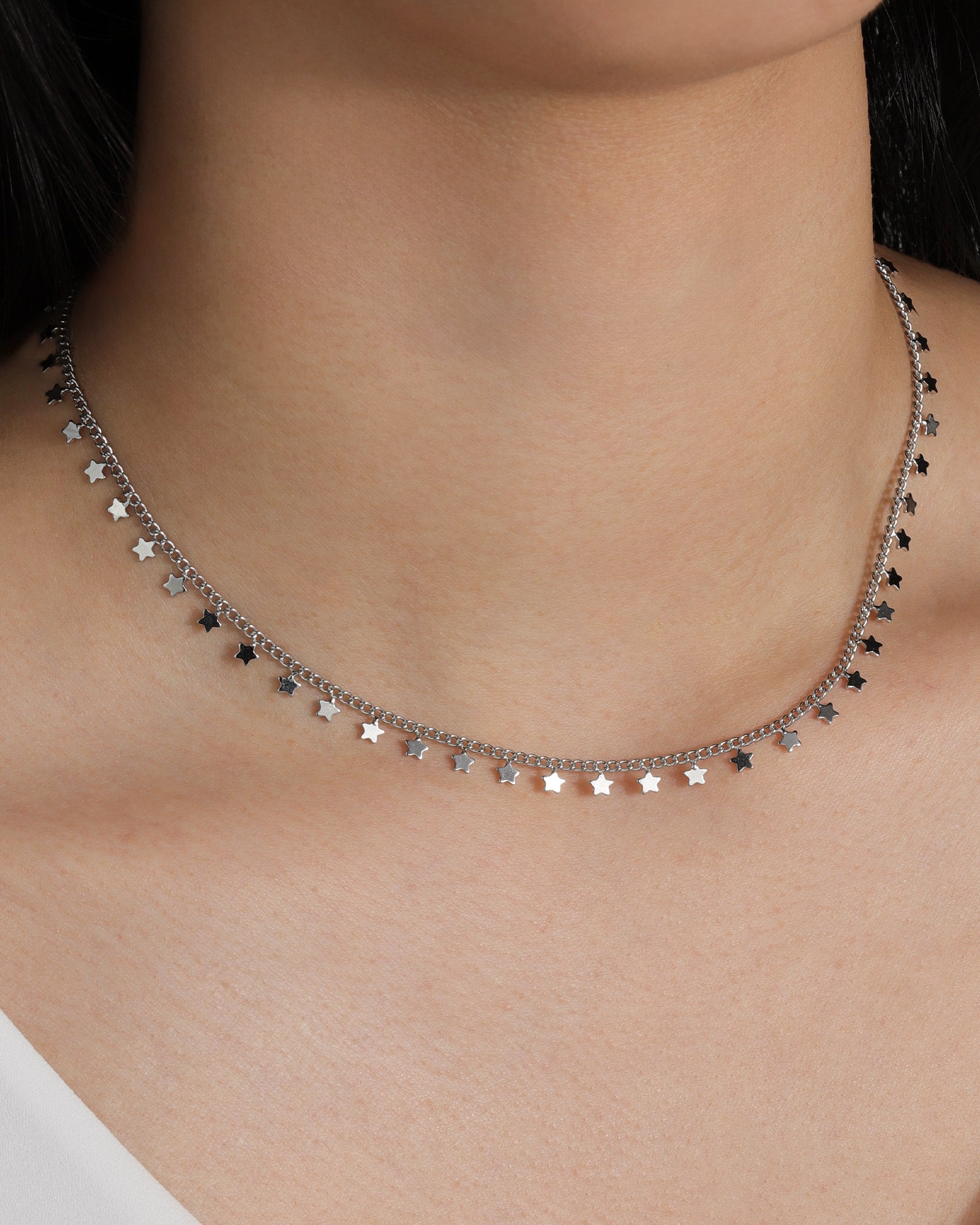 Baseline-Star Dangle Choker-Necklaces-Blue Ruby Jewellery-Vancouver Canada
