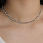 Baseline-Marquise CZ Tennis Necklace | 4mm-Necklaces-Blue Ruby Jewellery-Vancouver Canada