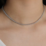 Baseline-Marquise CZ Tennis Necklace | 4mm-Necklaces-Blue Ruby Jewellery-Vancouver Canada