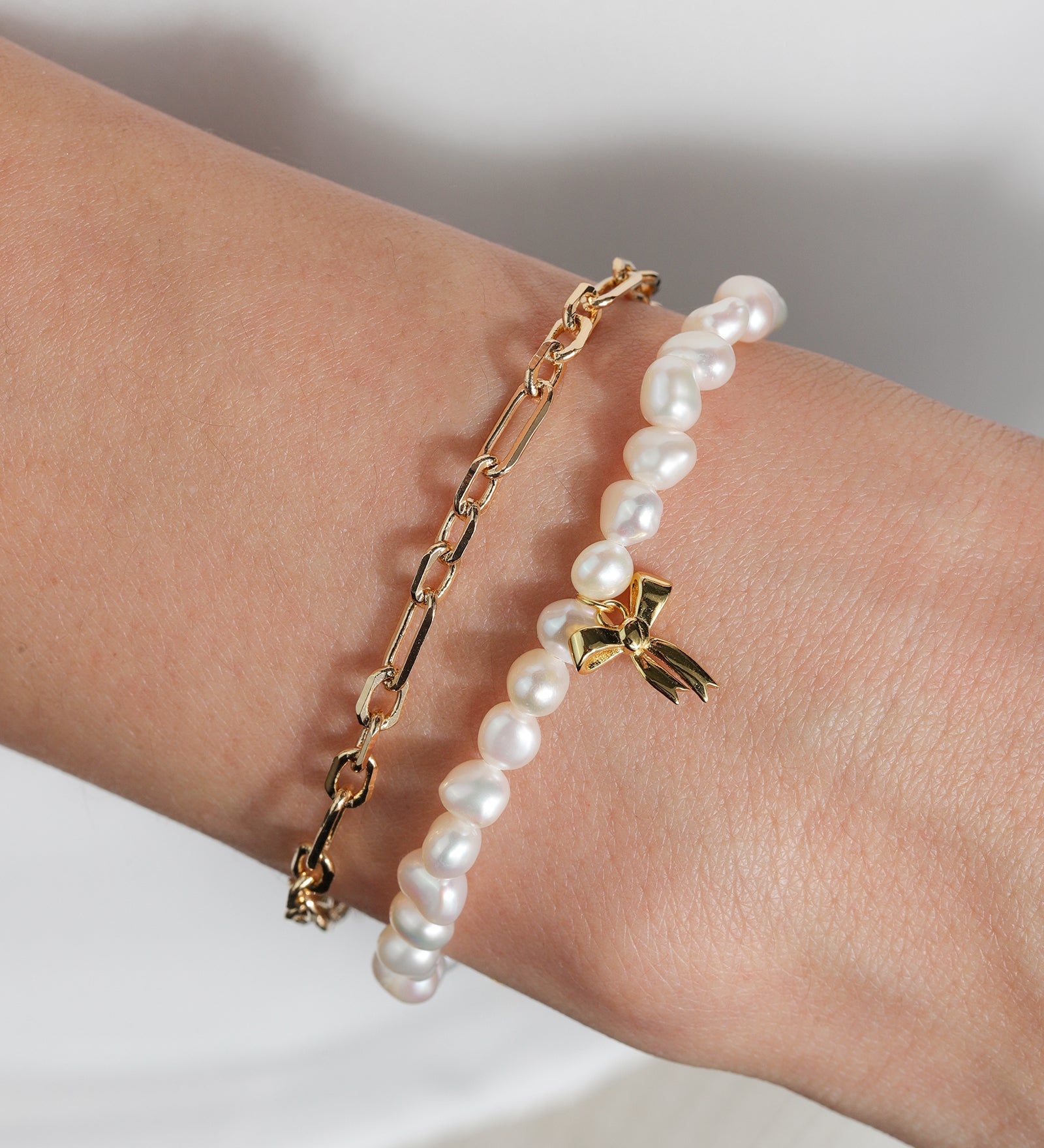 Baseline-Paperclip Long Short Bracelet-Bracelets-Blue Ruby Jewellery-Vancouver Canada
