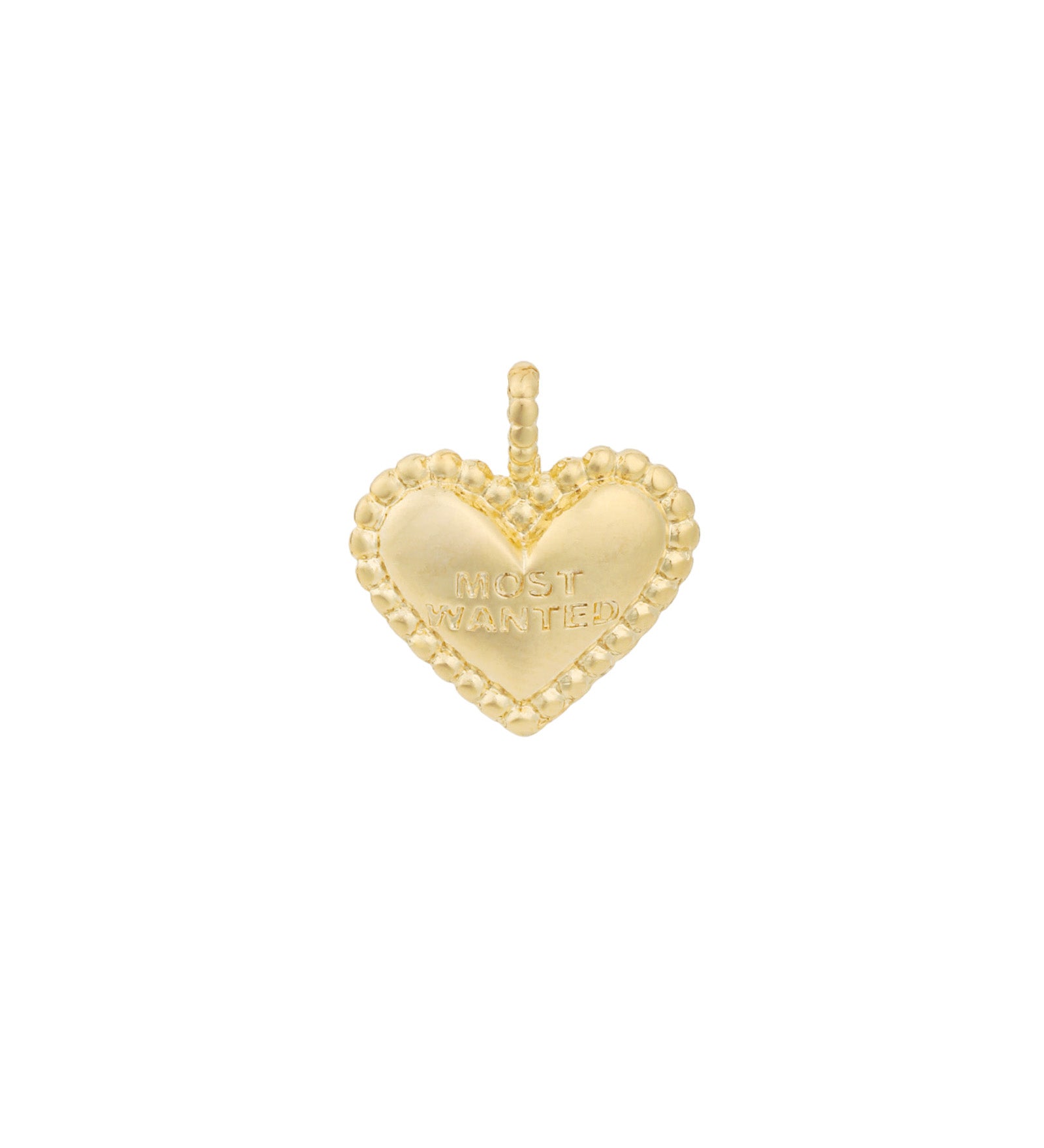Heart "Most Wanted" Charm 18k Gold Plated