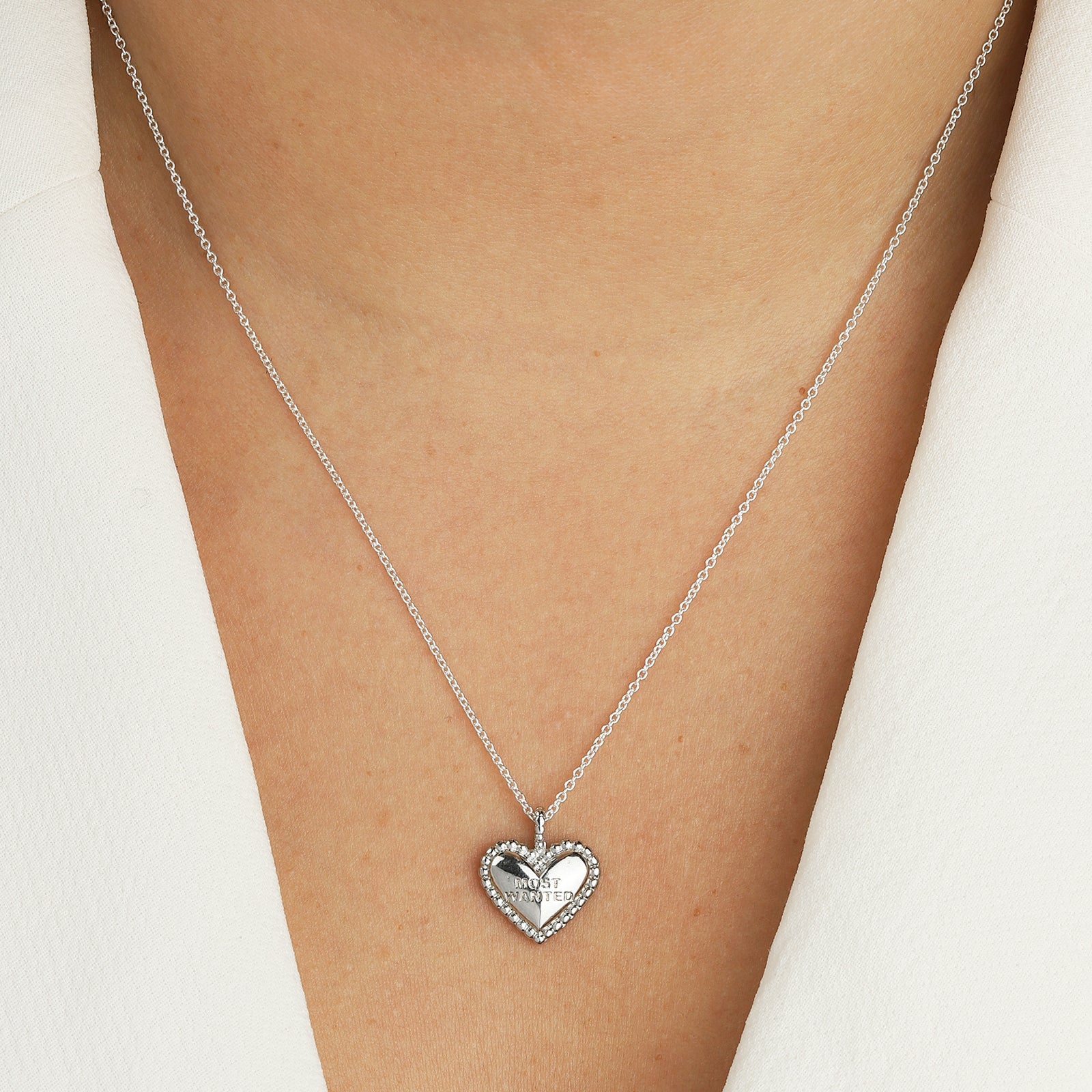 Baseline-Heart "Most Wanted" Charm-Necklaces-Blue Ruby Jewellery-Vancouver Canada