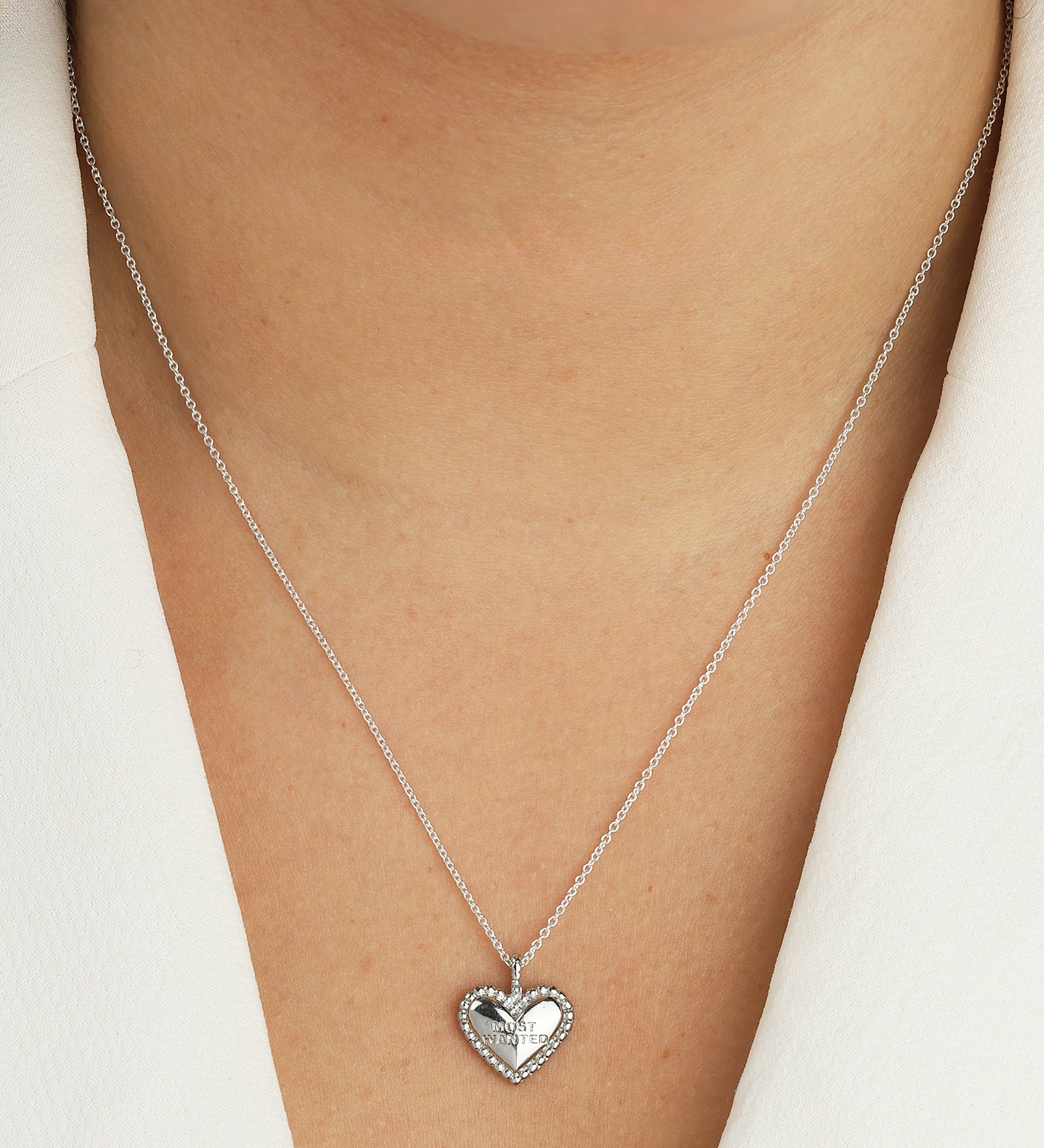Baseline-Heart "Most Wanted" Charm-Necklaces-Blue Ruby Jewellery-Vancouver Canada