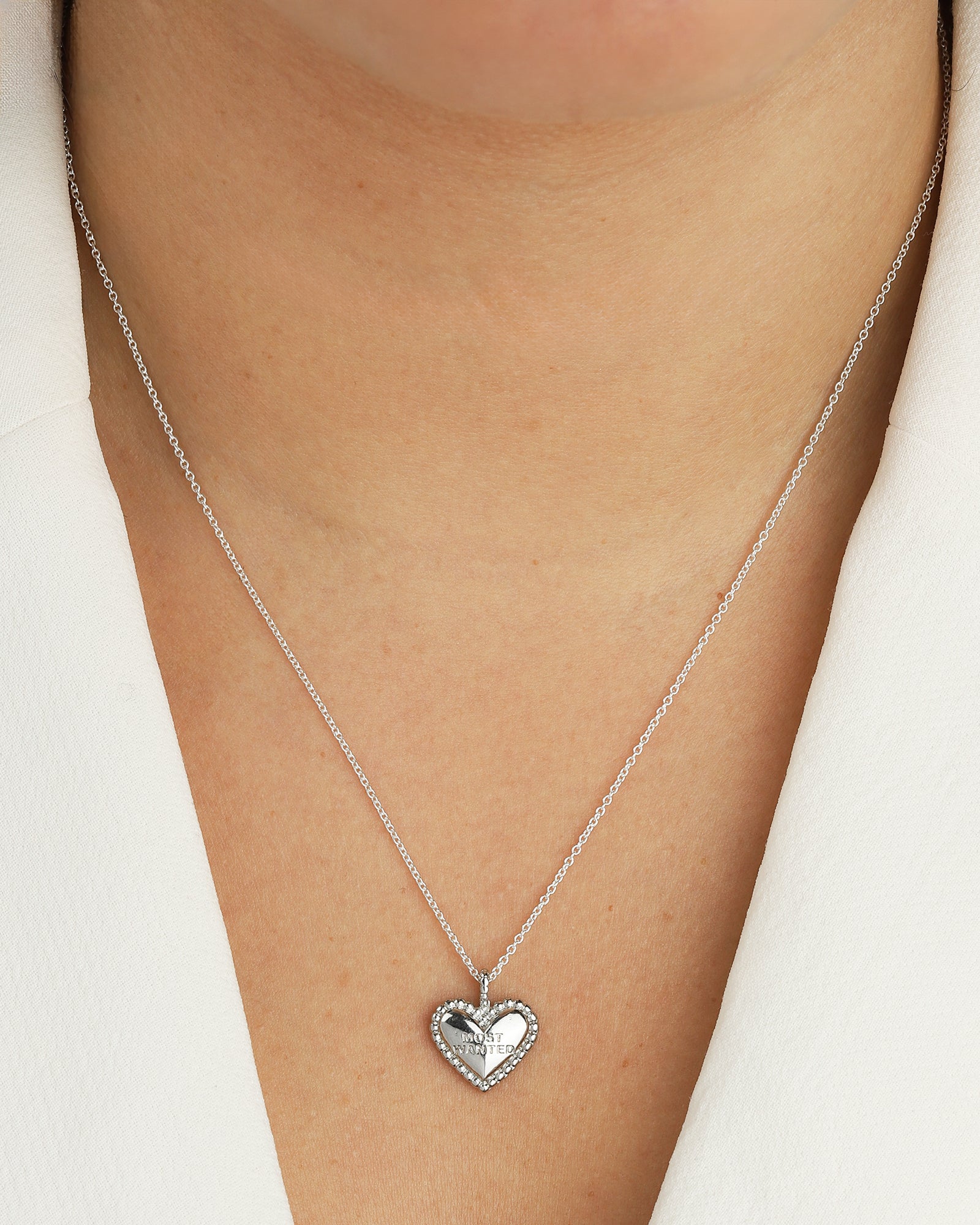 Baseline-Heart "Most Wanted" Charm-Necklaces-Blue Ruby Jewellery-Vancouver Canada