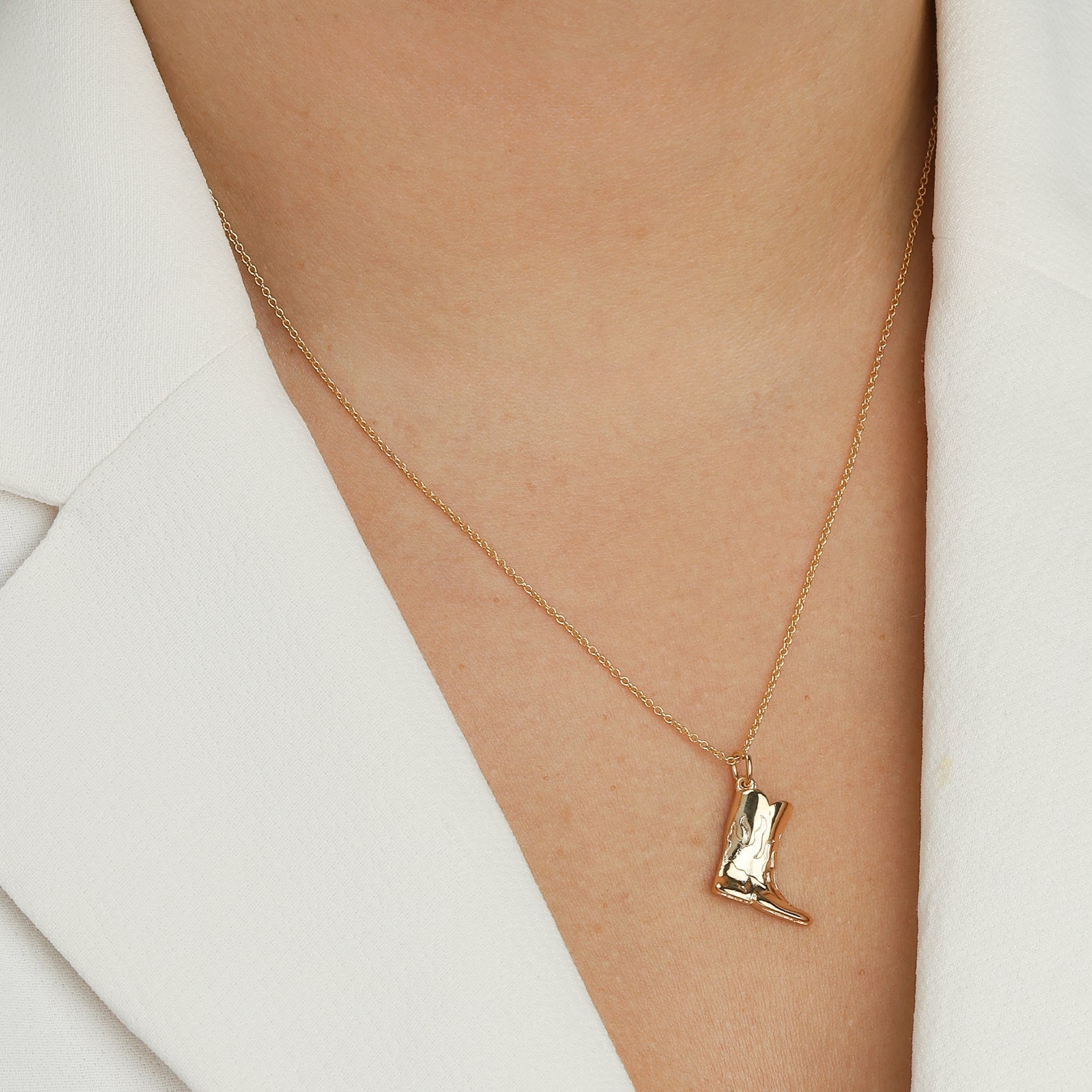 Baseline-Cowboy Boot Charm-Necklaces-Blue Ruby Jewellery-Vancouver Canada