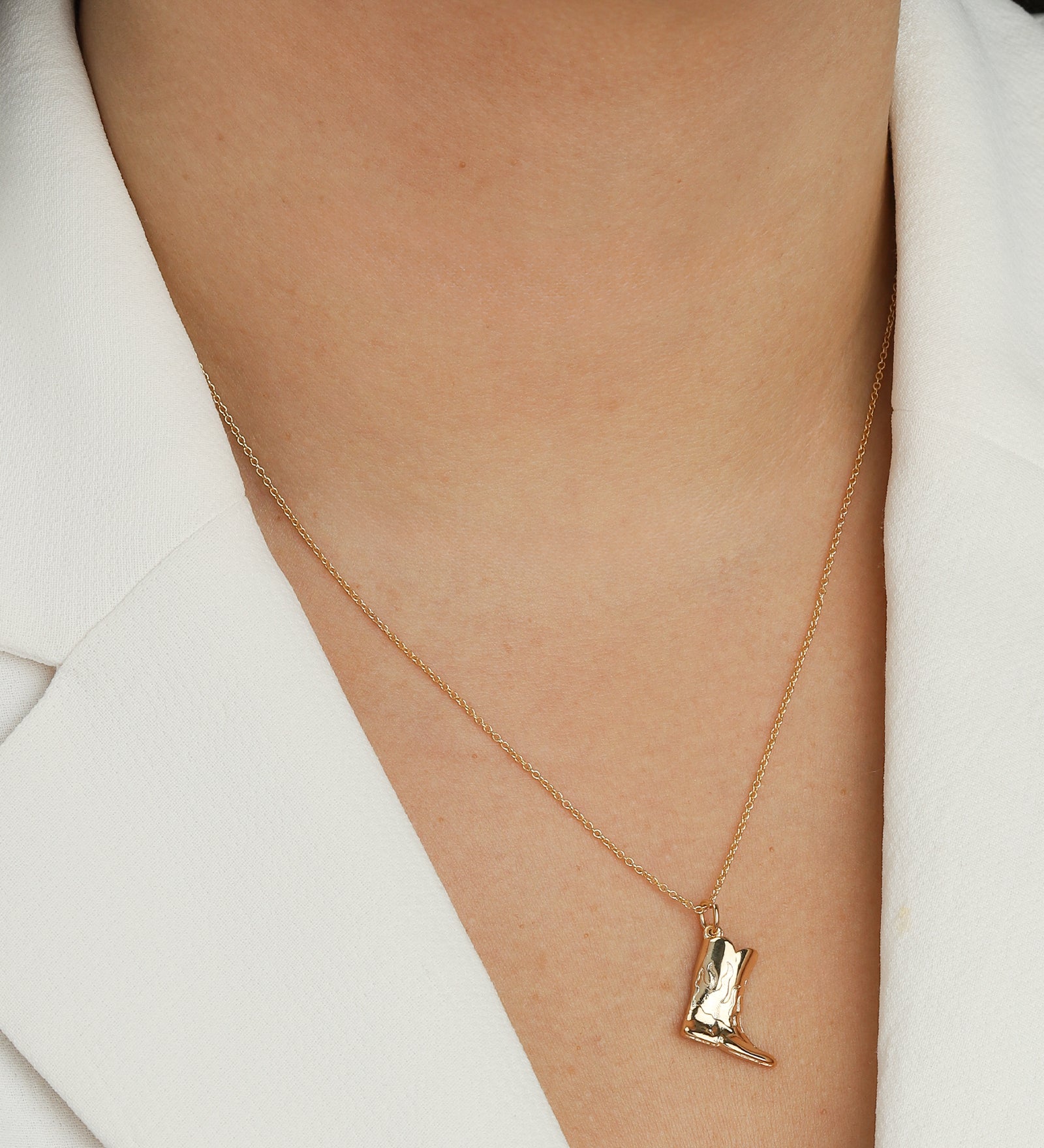 Baseline-Cowboy Boot Charm-Necklaces-Blue Ruby Jewellery-Vancouver Canada