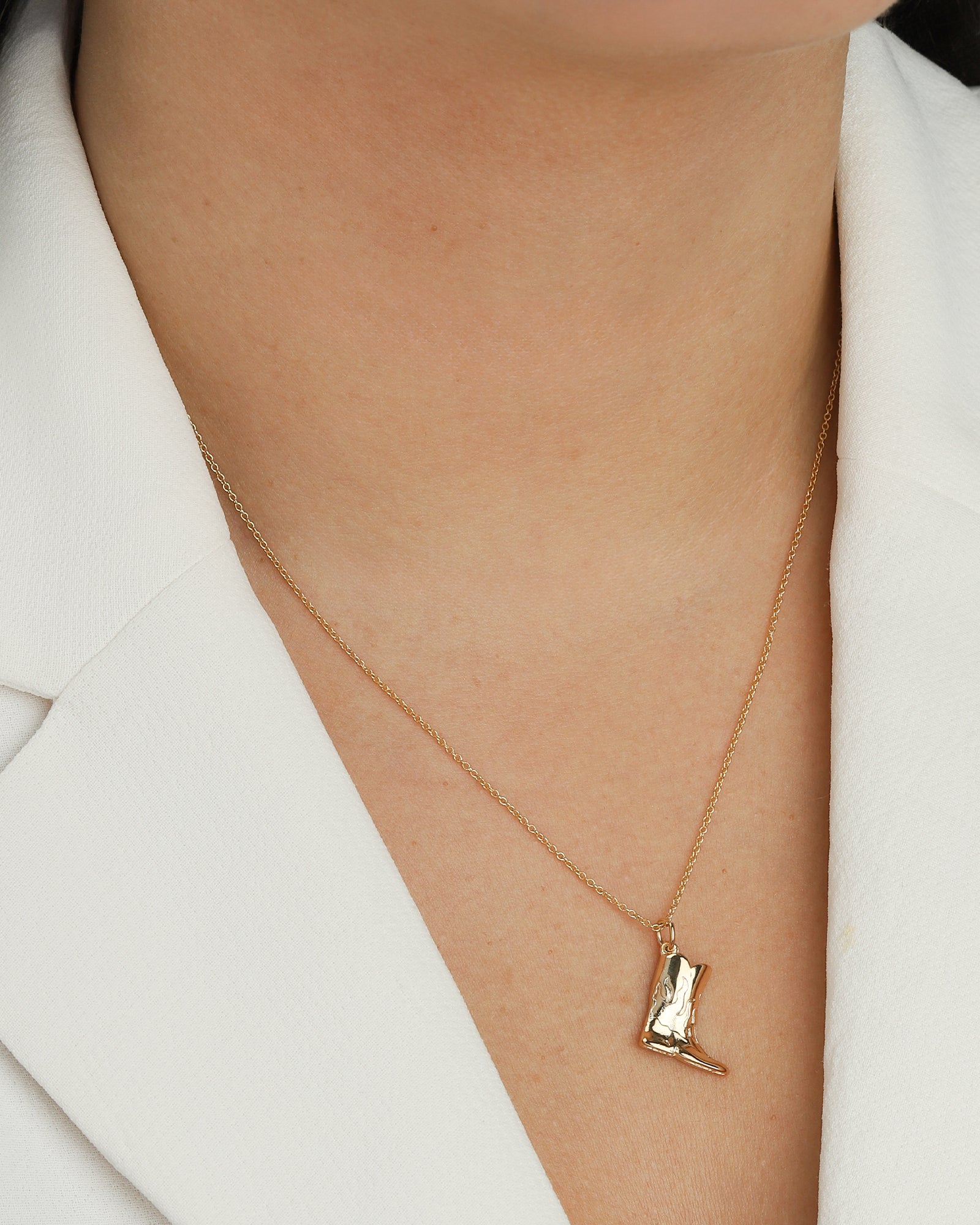 Baseline-Cowboy Boot Charm-Necklaces-Blue Ruby Jewellery-Vancouver Canada