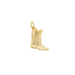 Cowboy Boot Charm 18k Gold Plated