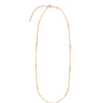 Baseline-Marquise CZ Station Necklace-Necklaces-Blue Ruby Jewellery-Vancouver Canada